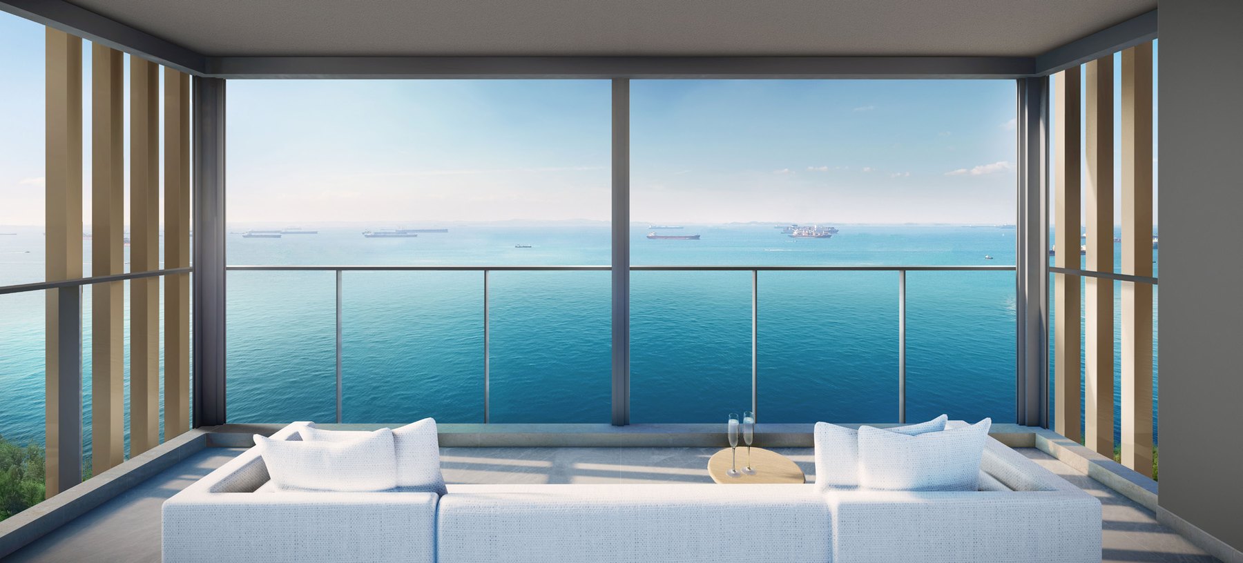 Balcony and sea view (artist’s impression)